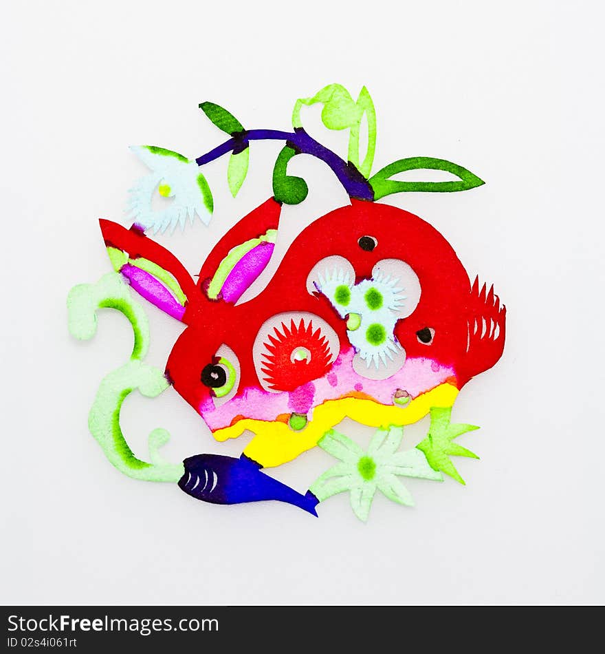 This is a picture of the Chinese paper cutting. Paper-cutting is one of the traditional Chinese arts and crafts. This is a picture of the Chinese paper cutting. Paper-cutting is one of the traditional Chinese arts and crafts.