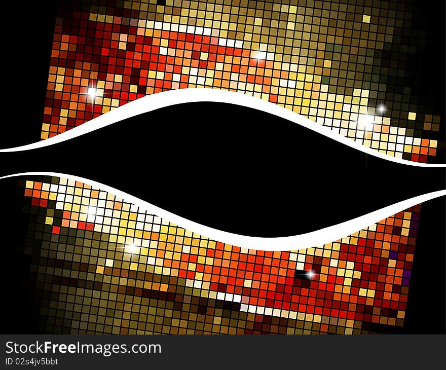 Mosaic background or business card. EPS10 Vector.