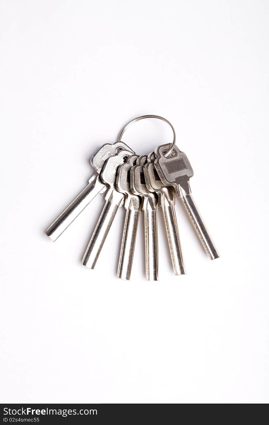 Isolated Keys on White background