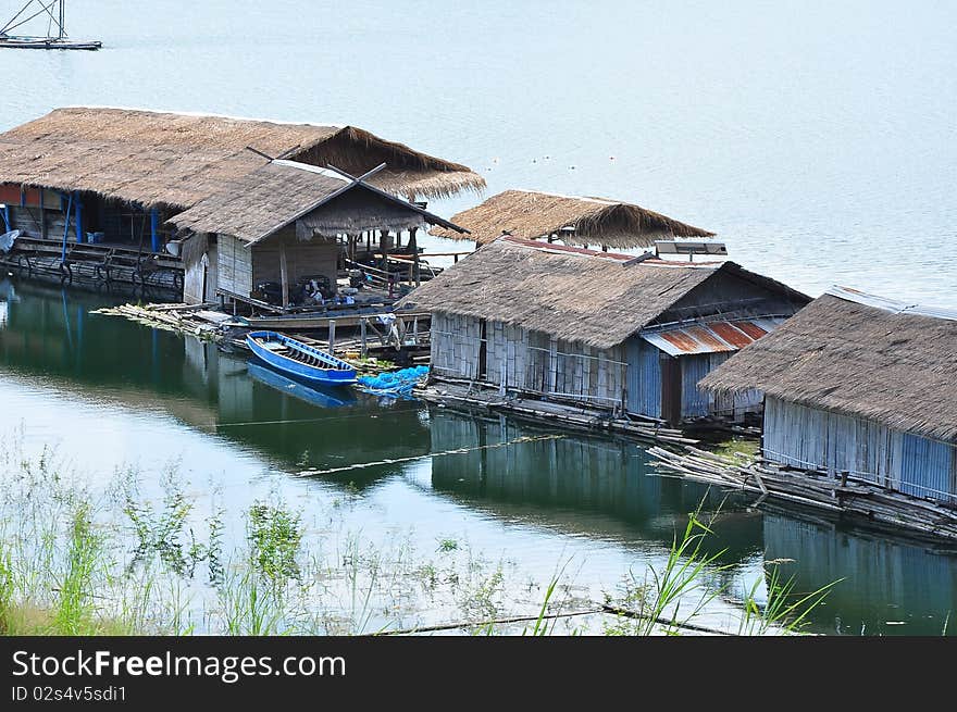 Fisherman village in Lamnamnan Nation Park ,Thailand