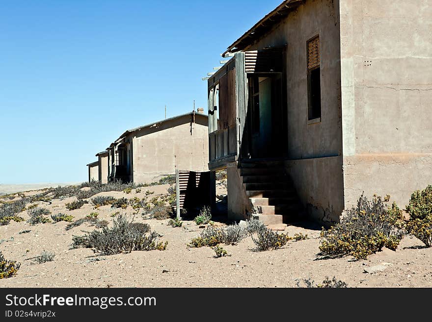 town Kolmanskop in Namibia