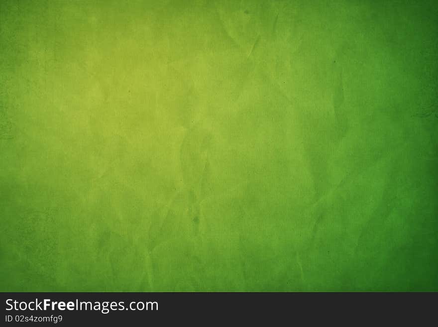 Green gradient in a paper texture. Green gradient in a paper texture