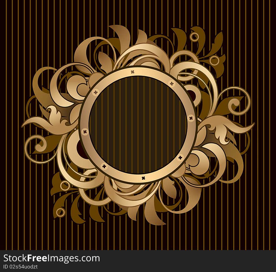 Frame is decorated design elements