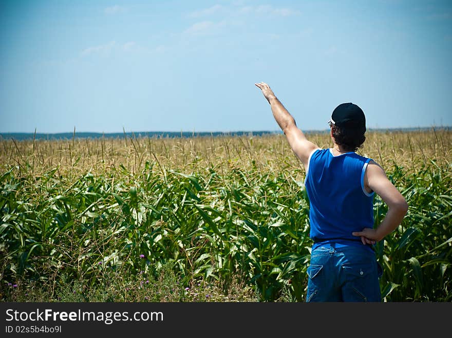 Man Looking At The Field