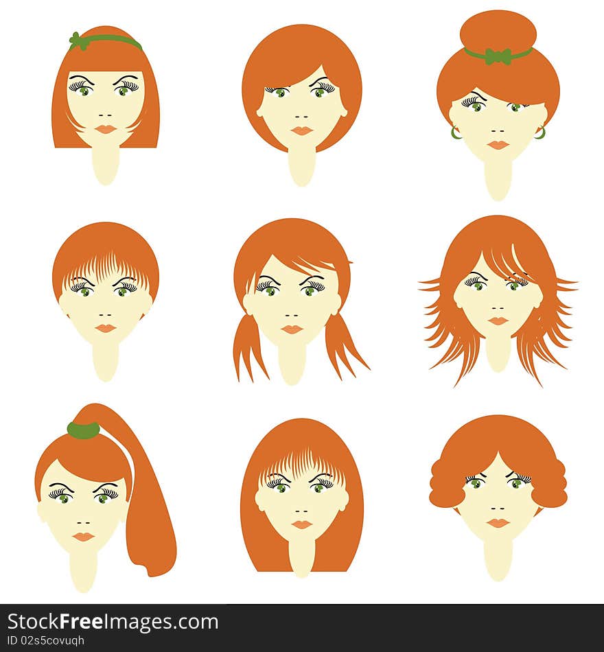 Girls With Different Hairstyles