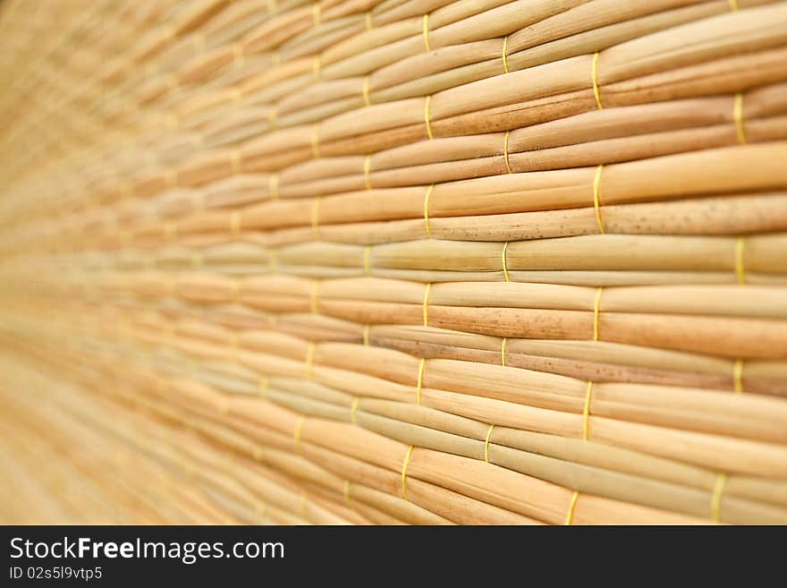 Weave Pattern Of Reed Mat