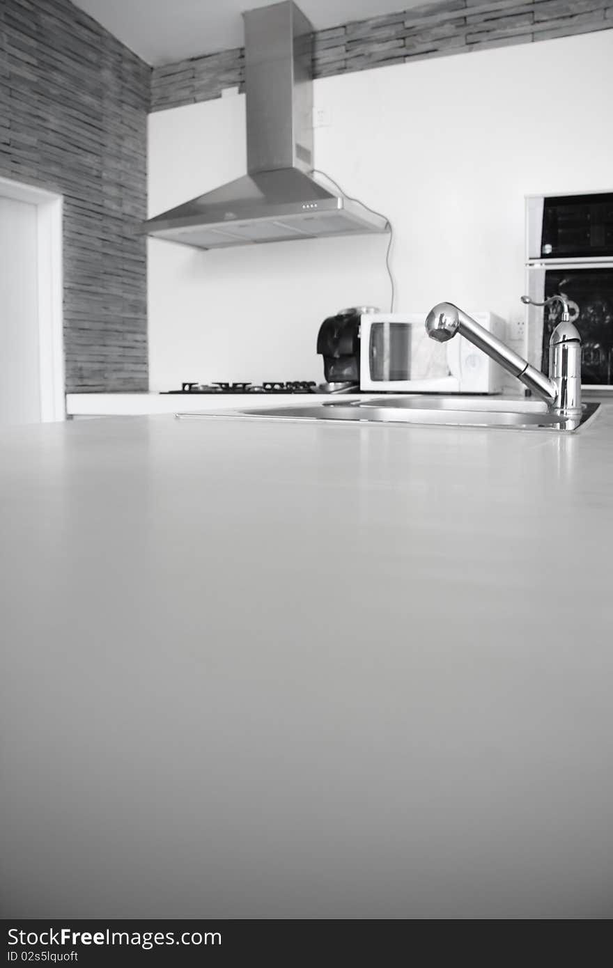 Kitchen interior in family house