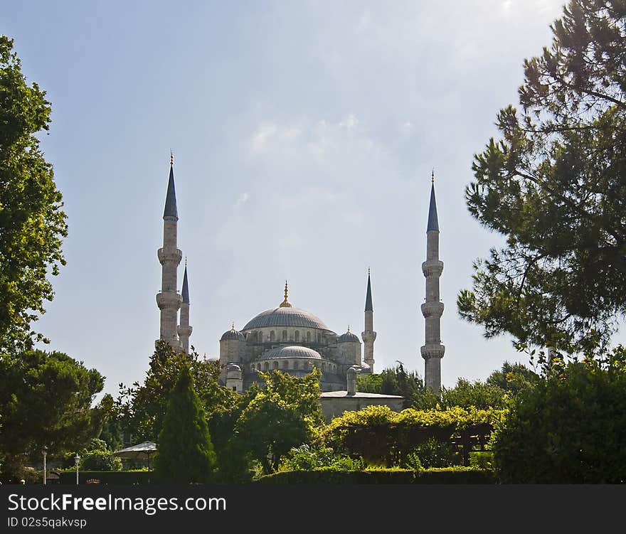 View of the Blue Mosque in Istanbul