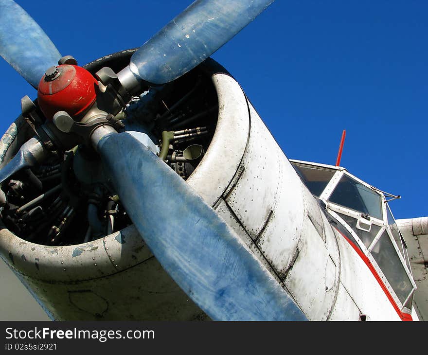 Old abandoned aircraft