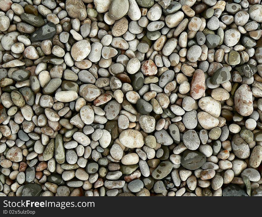 Texture of the pebbles