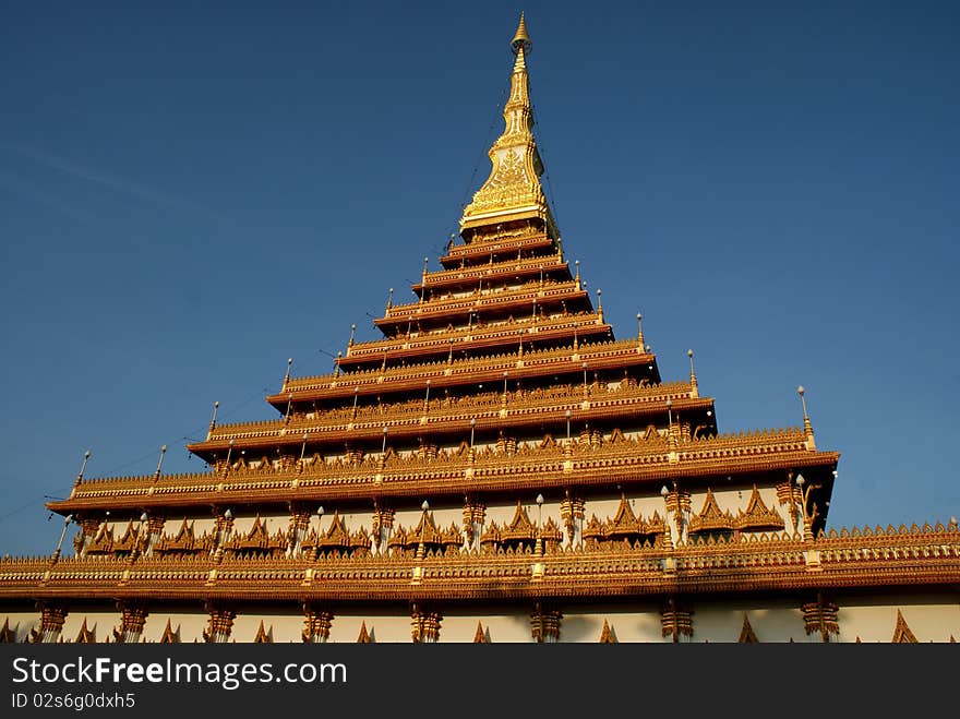 An architecure temple of thailand