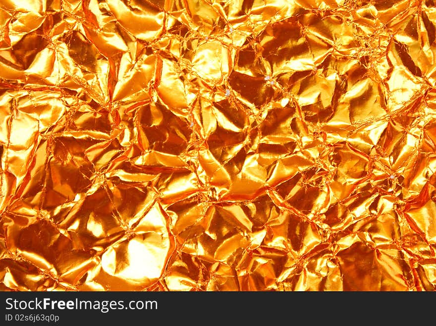 Texture Of Gold Foil Paper