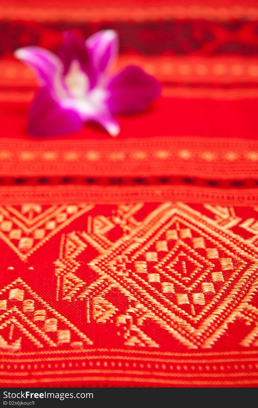 Traditional Thai style cloth pattern. Traditional Thai style cloth pattern