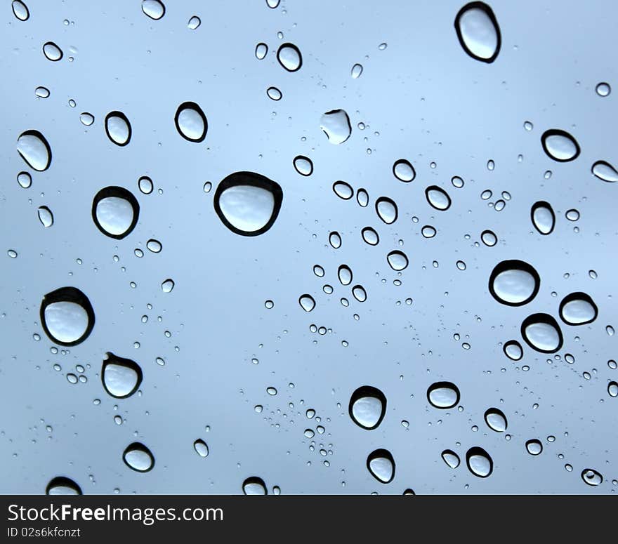 Raindrops on Blue