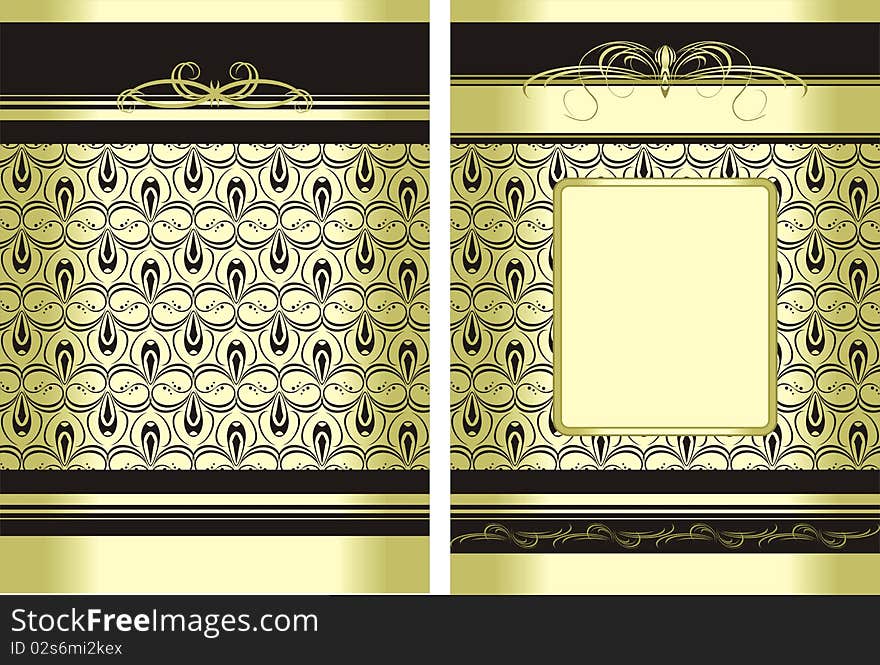 Two decorative backgrounds for wrapping. Illustration