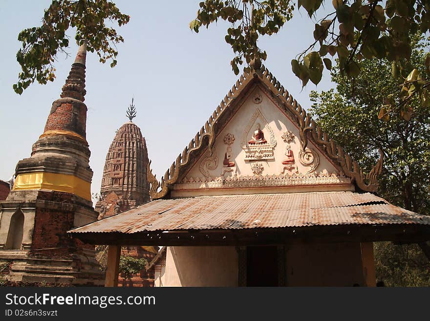 Ancient temple in Middle Thailand. Ancient temple in Middle Thailand