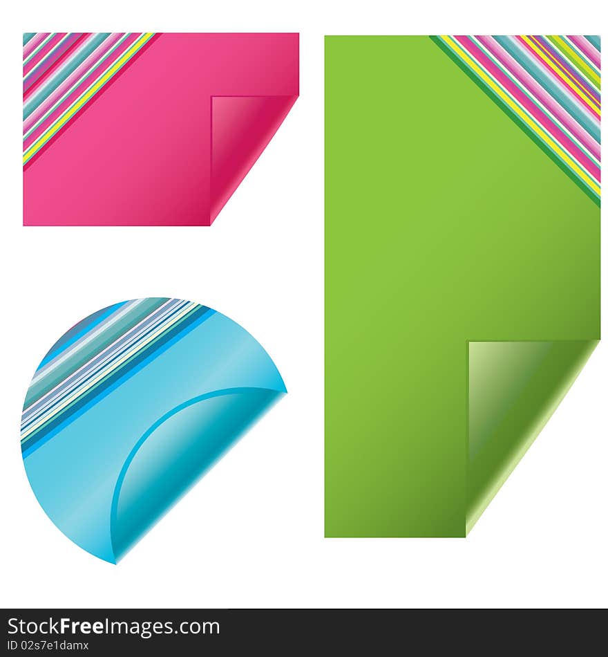 Blank vector sticky notes for you