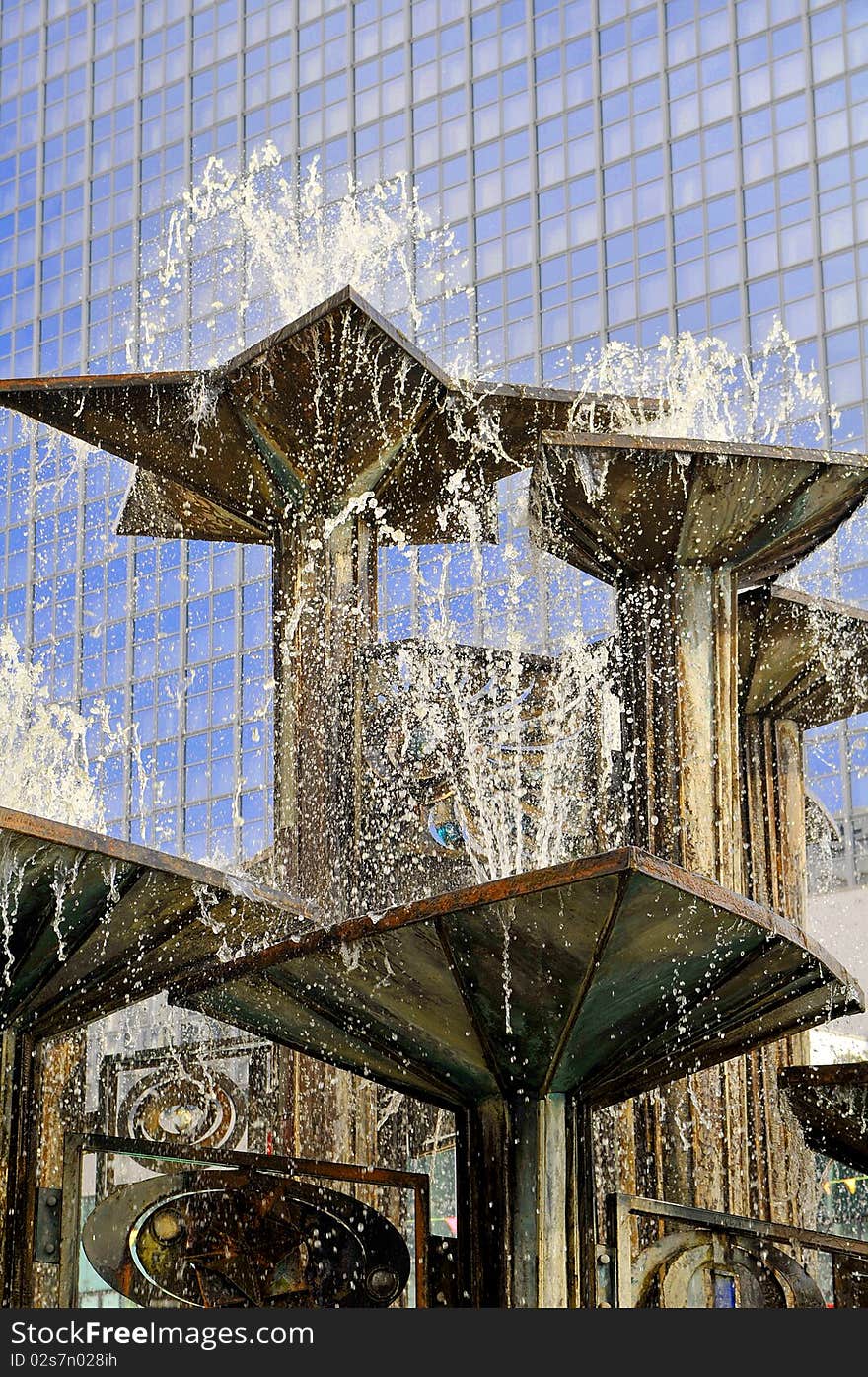 Alexander Platz Fountain Berlin