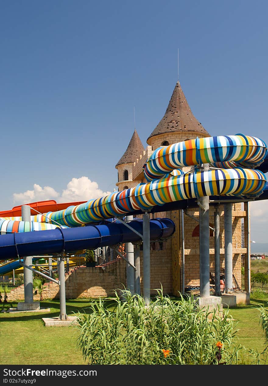 Water park in the open air