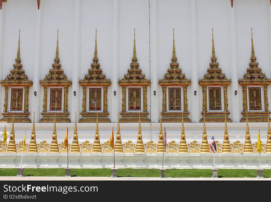 Windows of Temple of Wat Bung Palanchai, Roi-et