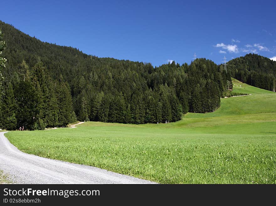 Landscape about Maria Alm in the Alps. Landscape about Maria Alm in the Alps.