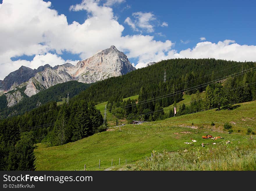 Landscape about Maria Alm in the Alps. Landscape about Maria Alm in the Alps.