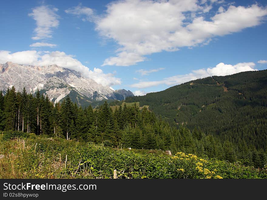 Landscape about Maria Alm in the Alps. Landscape about Maria Alm in the Alps.