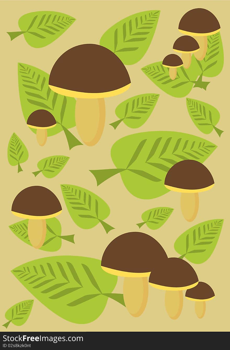 Mushroom background