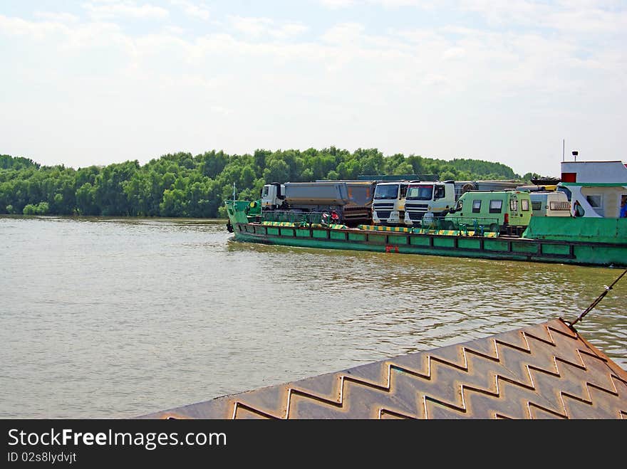 Ferry Boat Vehicles Transport