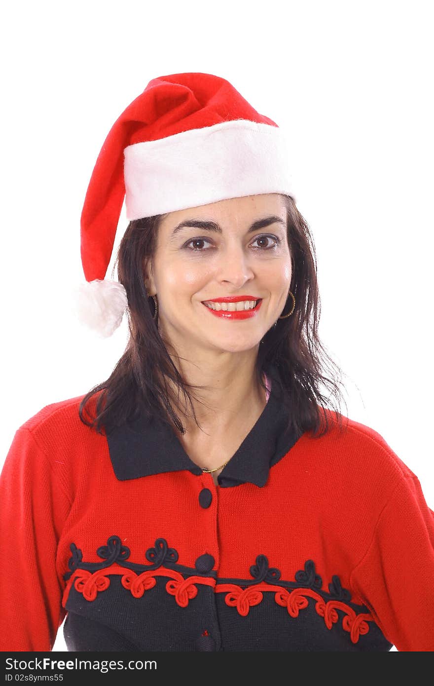 Merry christmas brunette