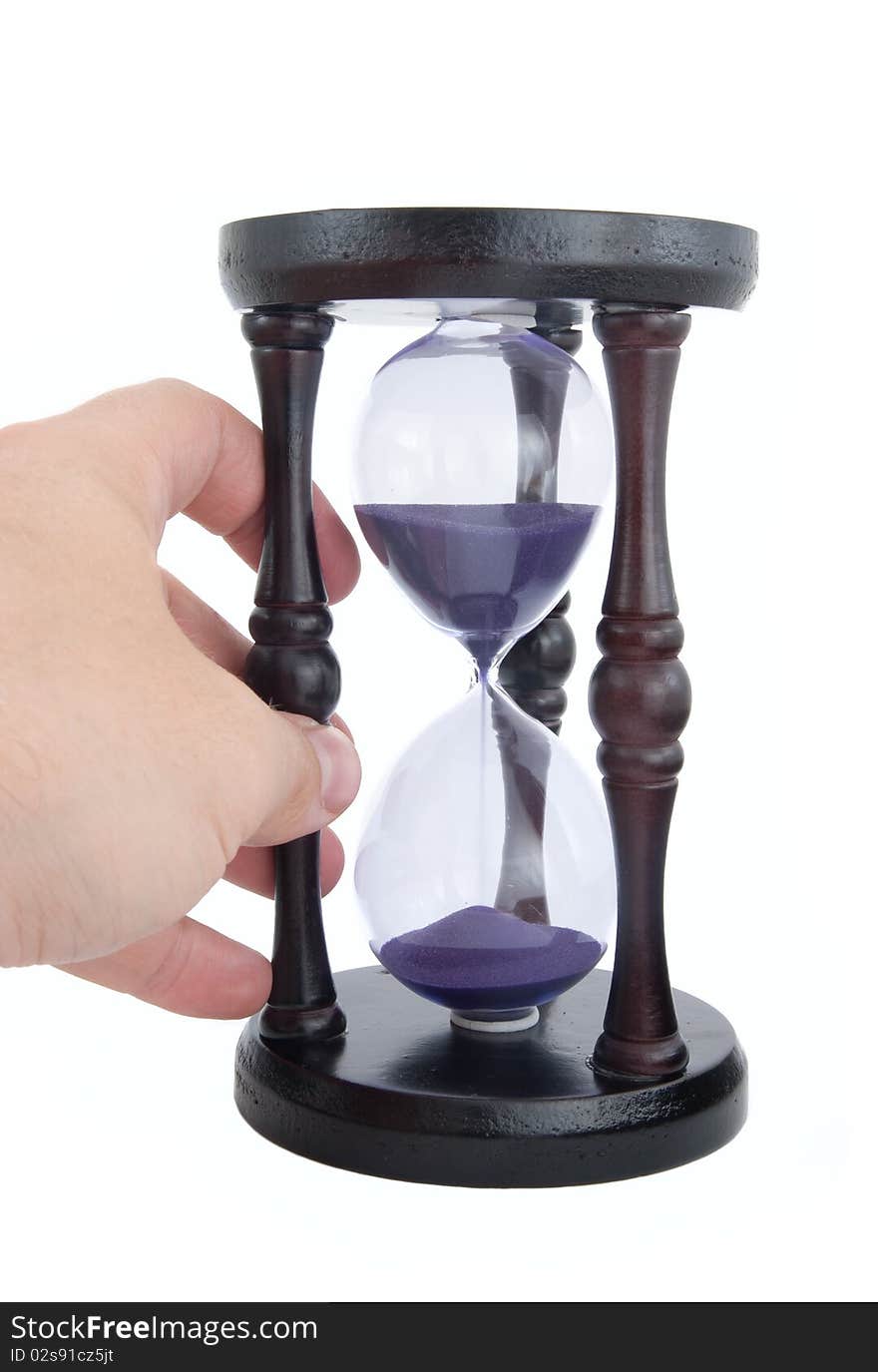 Old-fashioned hourglass