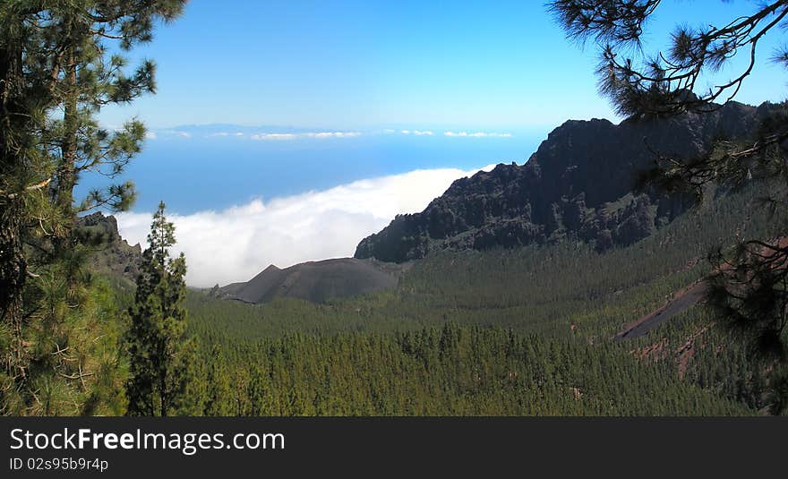 Volcano Of Tenerife Island.