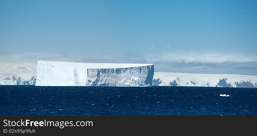 Antarctic ice island