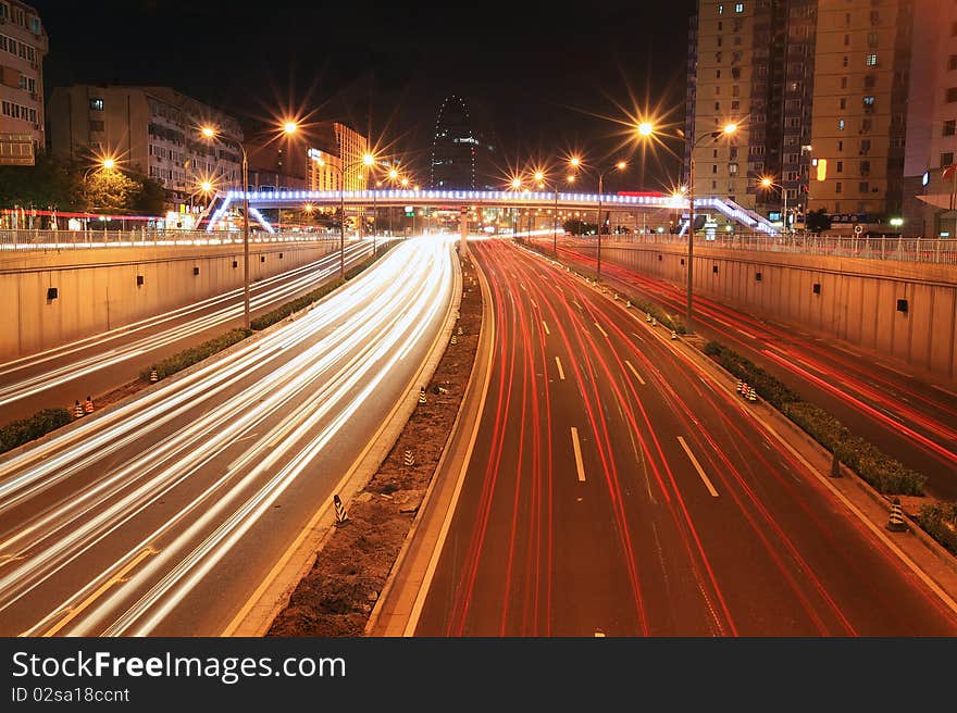 Beijing city at night. Beautiful scenery at night. Beijing city at night. Beautiful scenery at night