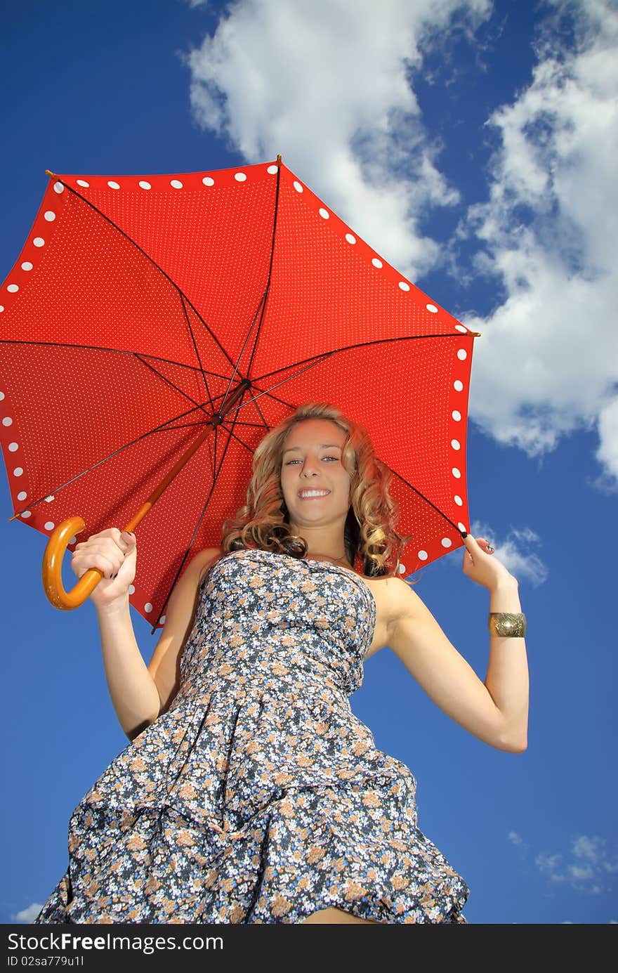 Girl With Umbrella