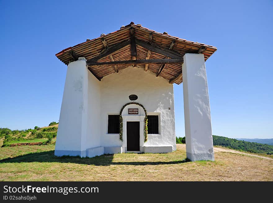 Beautiful church of St. Anne in Battifollo, Piedmont, Italy. Beautiful church of St. Anne in Battifollo, Piedmont, Italy.