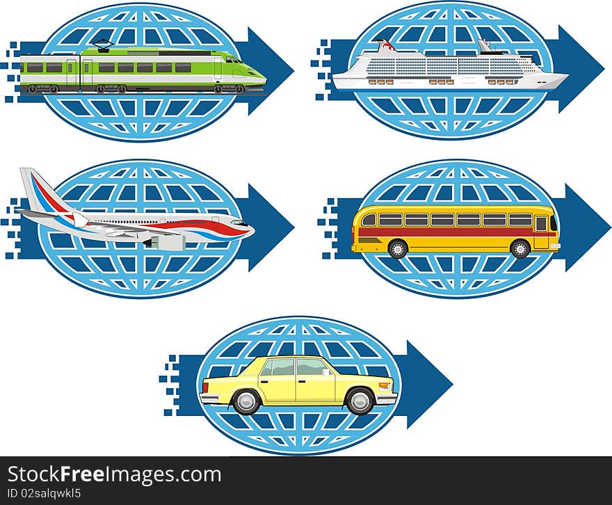 Transportation passenger by all means of transport. Transportation passenger by all means of transport