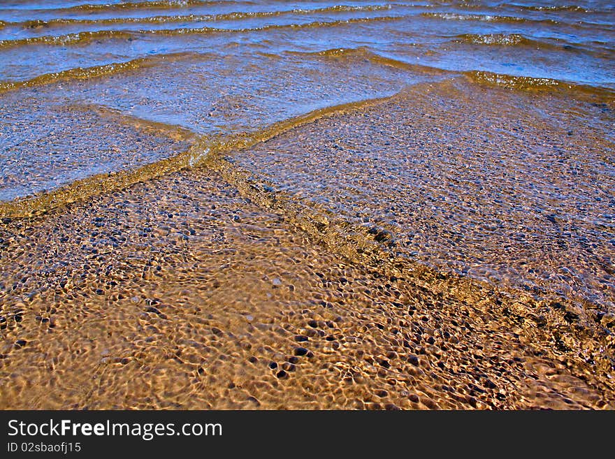 Ripples on water. Patches of light and waves. Ripples on water. Patches of light and waves.