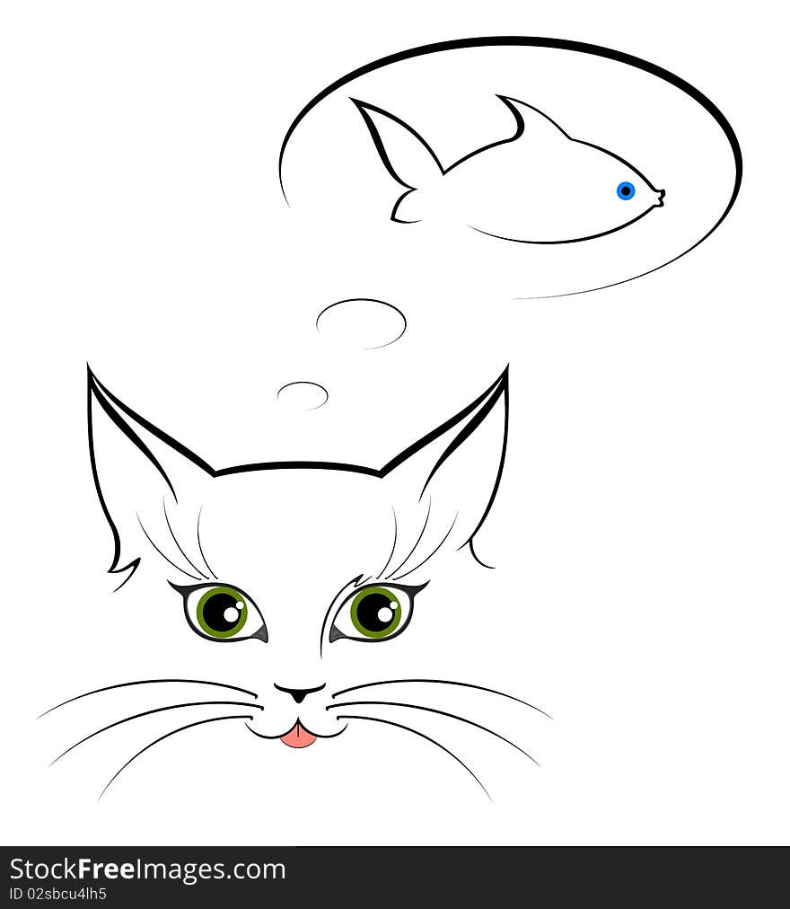 Image of cat eyes for a design