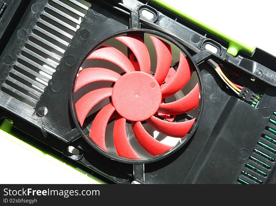 Red HDD cooler