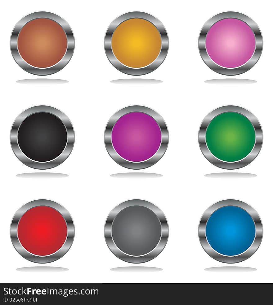 Beautiful multi-coloured the button Internet. A  illustration. Beautiful multi-coloured the button Internet. A  illustration