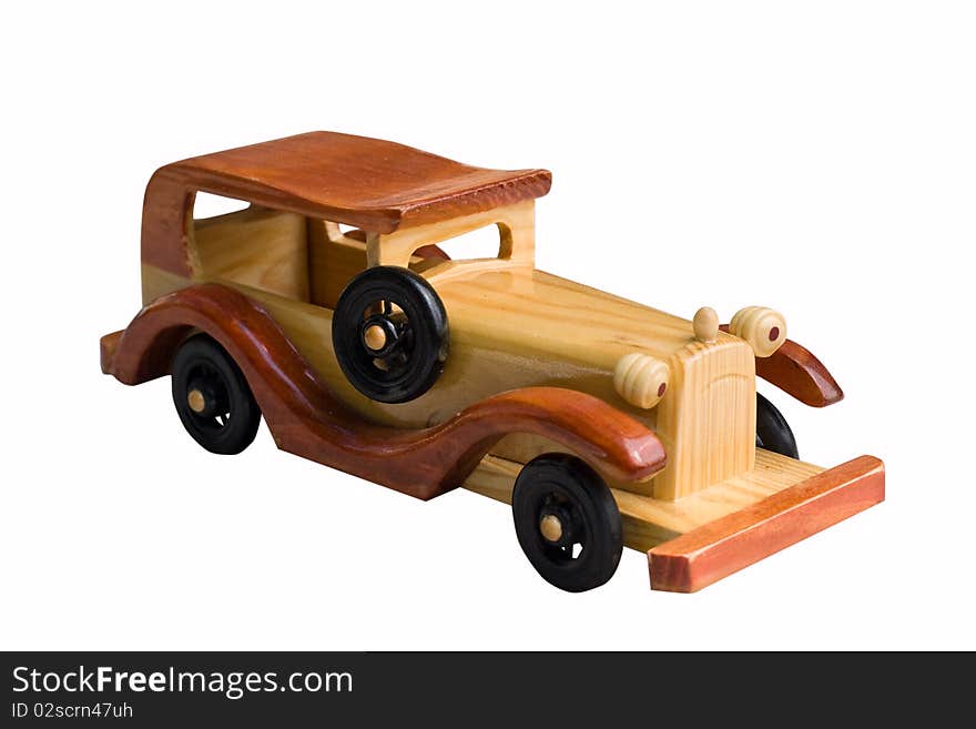 Wooden toy car