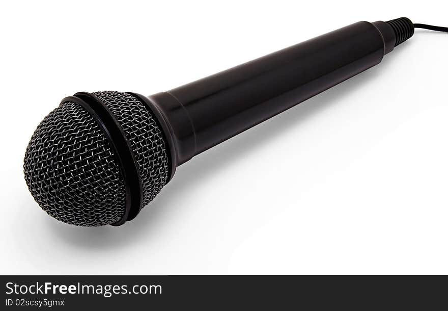 Black microphone