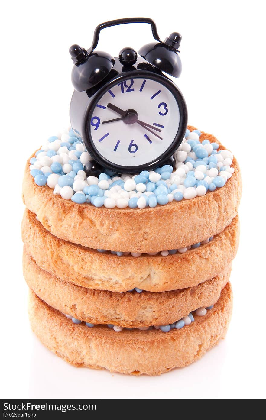 Dutch bicuits with blue white rusk