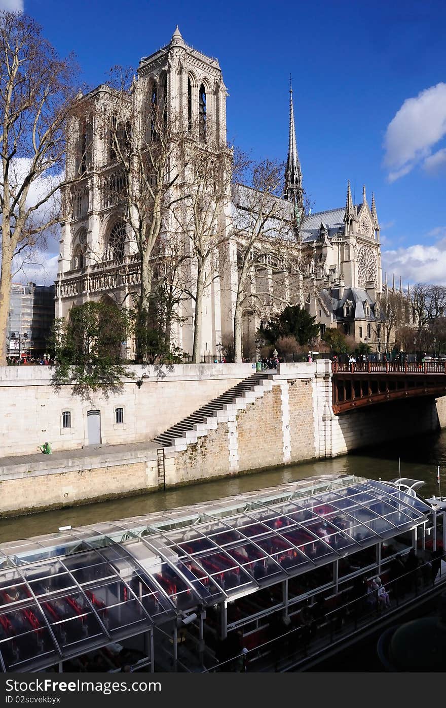 Notre Dame With Glass Boat