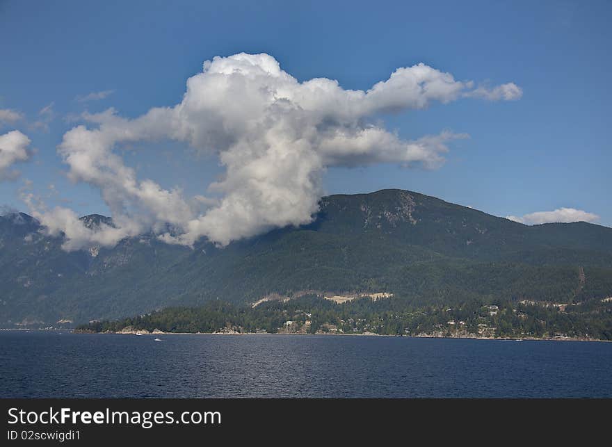 Bowen Island between Vancouver and Vancouver Island Canada