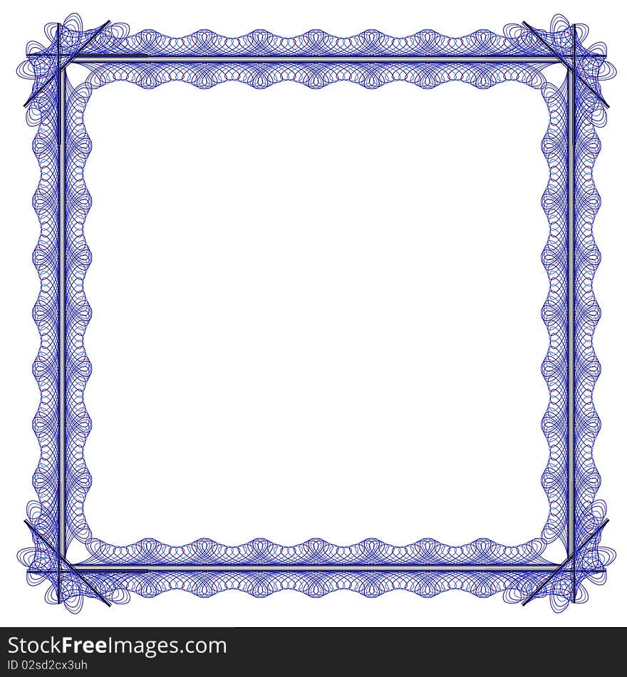 Square shaped colored page frame design. Square shaped colored page frame design