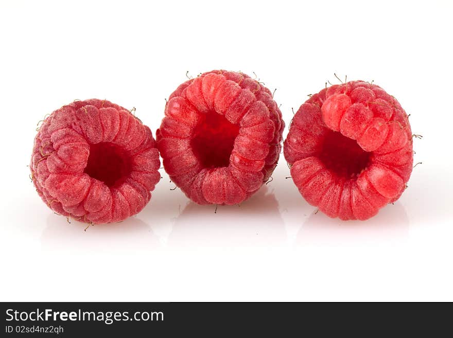 Rastberry isolated on white background