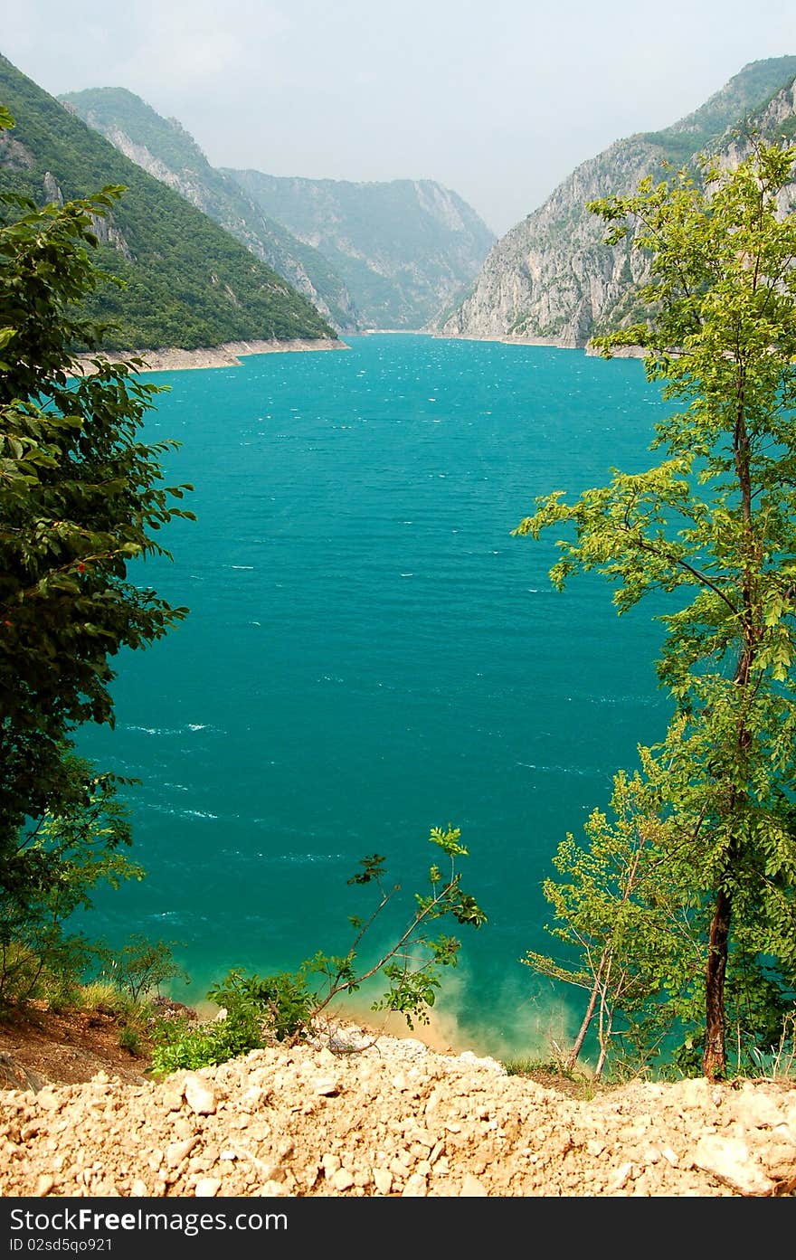 Canyon of Lake Pivsko in Montenegro. Canyon of Lake Pivsko in Montenegro