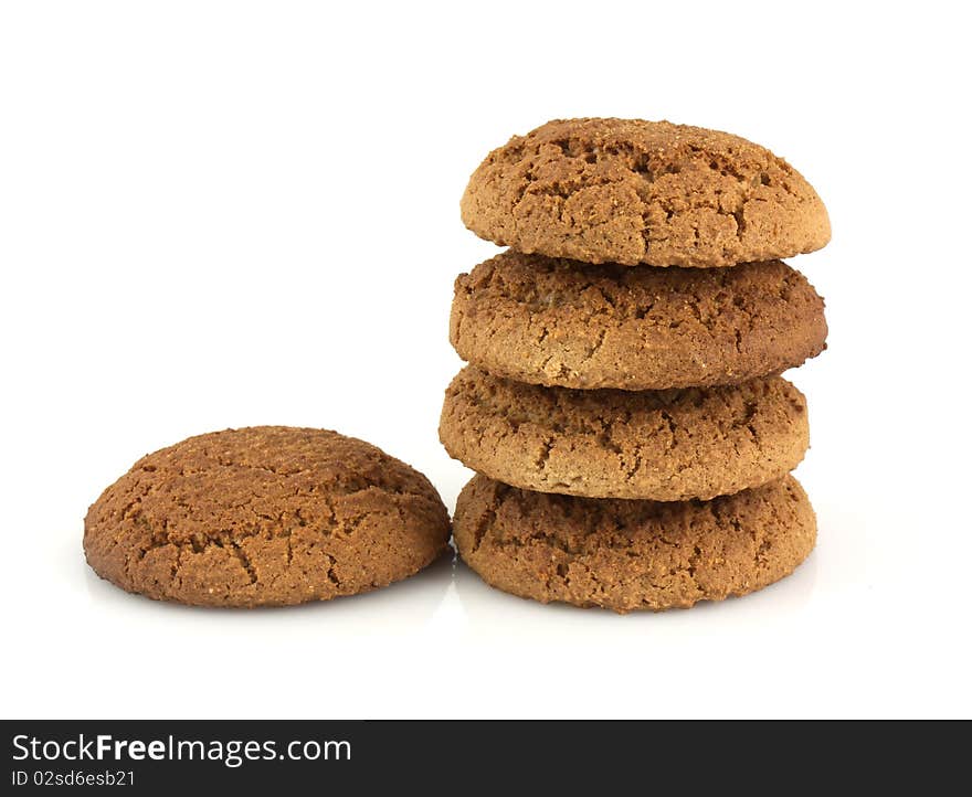 Cookies isolated on white background